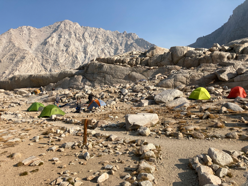 Trail Camp on the Whitney Trail (JMT)