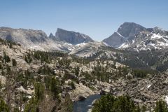 View over North Lake to Temple Pass