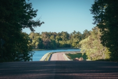 Country Road D at the Rainbow Flowage, Lake Tomahawk, WI
